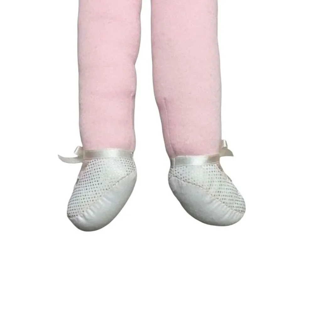 Debbie Dancer Plush Ballerina Doll 19” Pink Tutu Blonde Hair Display Only 2002